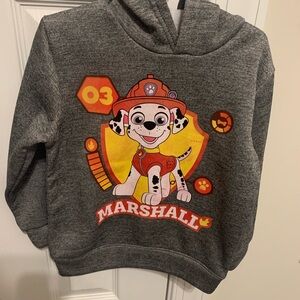 Paw Patrol Marshall Kids Gray Hoodie Size 5 EUC